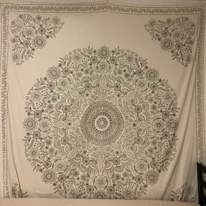 Off-White & Black Large Tapestry